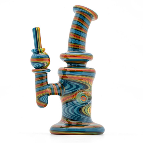 Water Pipe Bong - Wig Wag Mini Tube w/ Carb Cap by Andy G. #1004 - Elev8