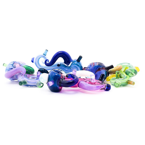 Flower Pipe - Funky Seahorse by Shimkus Glass - Build Your Own! - Elev8