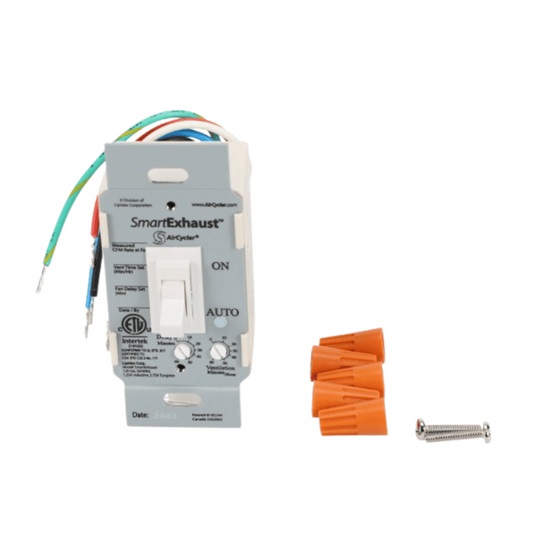 Panasonic ECO Systems FV-WCPT1-W SmartExhaust Fan/LED Light Wall Control Delay Timer Switch