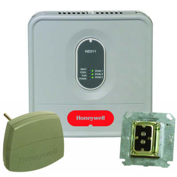 Honeywell HZ311K 3 Zone Kit, Panel, Sensor &Trnsfmr