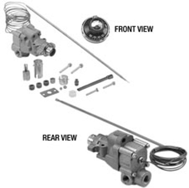 Robertshaw 4350-030 250/550F, 1/4" Pipe 72" Commercial Gas Thermostat