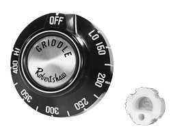 Robertshaw 4590-004 150/400F Griddle Type Black Dial