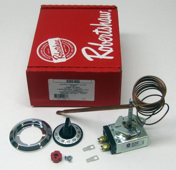 Robertshaw 5300-652 175/550F, 5' Cap, Open-Hi, Thermostat