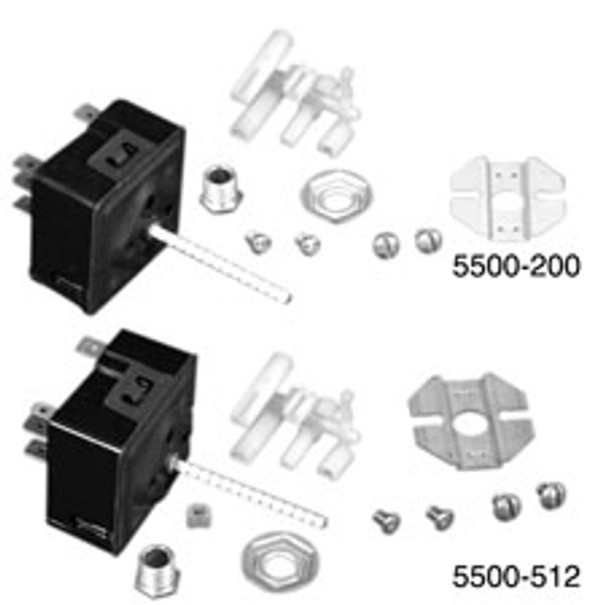 Robertshaw 5500-208 Infinite Switch 208V, 5%, Black Dial