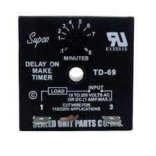 Supco TD69 Time Delay Adjustable 6sec-8min
