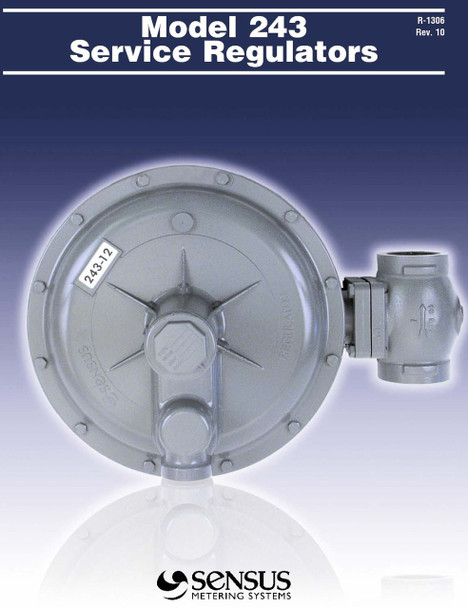 Sensus/Rockwell Regulator # 243-8-2 (Identical to 243-8-1-2)