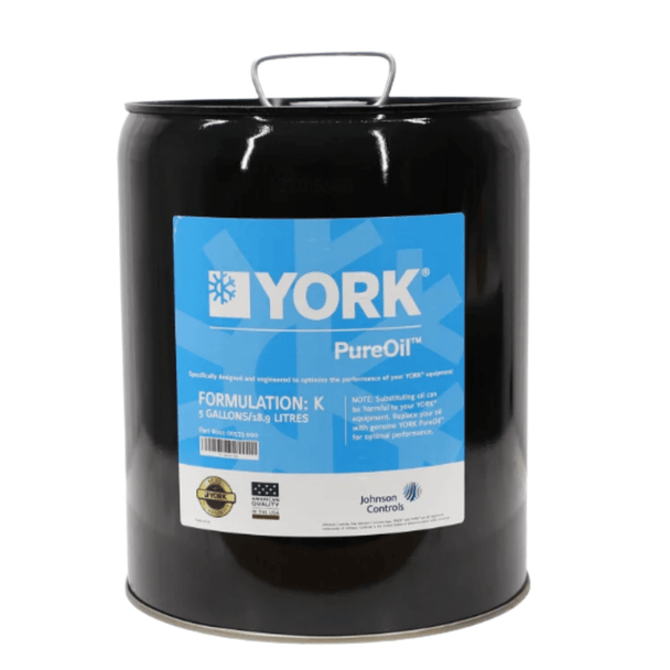 York 011-00533-000 5 Gallon Type K Oil
