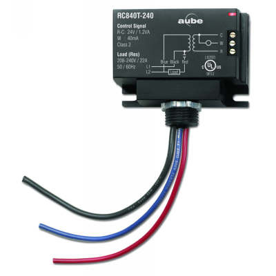 Relais électromécanique Honeywell RC840T-347 - 18A 6245W 347/24V - Pour Système De Chauffage Et Thermostat