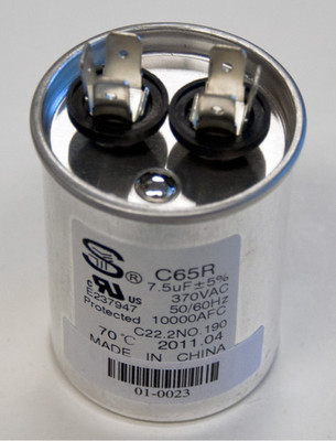 Nordyne 01-0024 Round Run Capacitor 10 Microfarad 370Vac