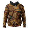 Indigenous Australian Aboriginal Hoodie NAIDOC Week Golden Dreaming Dot Art