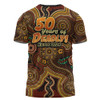 Indigenous Australian Aboriginal T-Shirt NAIDOC Week Golden Dreaming Dot Art