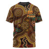 Indigenous Australian Aboriginal T-Shirt NAIDOC Week Golden Dreaming Dot Art
