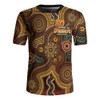 Indigenous Australian Aboriginal Rugby Jersey NAIDOC Week Golden Dreaming Dot Art