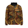 Indigenous Australian Aboriginal Padded Jacket NAIDOC Week Golden Dreaming Dot Art