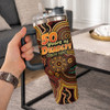 Indigenous Australian Aboriginal 40oz Tumbler NAIDOC Week Golden Dreaming Dot Art