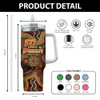 Indigenous Australian Aboriginal 40oz Tumbler NAIDOC Week Golden Dreaming Dot Art