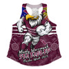 Manly Warringah Sea Eagles Women Racerback Singlet NAIDOC Week 2026 Forged In Deadly Spirit