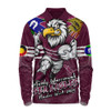Manly Warringah Sea Eagles Long Sleeve Polo Shirt NAIDOC Week 2026 Forged In Deadly Spirit
