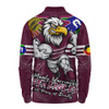 Manly Warringah Sea Eagles Long Sleeve Polo Shirt NAIDOC Week 2026 Forged In Deadly Spirit