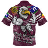 Manly Warringah Sea Eagles Zip Polo Shirt NAIDOC Week 2026 Forged In Deadly Spirit