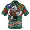 South Sydney Rabbitohs Zip Polo Shirt NAIDOC Week 2026 Forged In Deadly Spirit