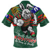 South Sydney Rabbitohs Zip Polo Shirt NAIDOC Week 2026 Forged In Deadly Spirit