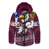Manly Warringah Sea Eagles Hooded Padded Jacket NAIDOC Week 2026 Forged In Deadly Spirit