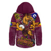 Brisbane Broncos Hooded Padded Jacket NAIDOC Week 2026 Forged In Deadly Spirit