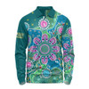 Indigenous Australian Aboriginal Long Sleeve Polo Shirt Naidoc Sacred Tracks Culture Spirit