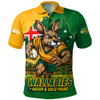 Aussie Wallabies Polo Shirt Rising Green Gold Nations Championship Force