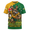 Aussie Wallabies T-Shirt Rising Green Gold Nations Championship Force