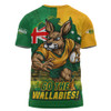 Aussie Wallabies T-Shirt Rising Green Gold Nations Championship Force