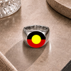 Australia Rings Aboriginal Flag Pride Spirit