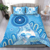 Indigenous Australian Aboriginal Bedding Set Ocean Dreaming Jellyfish Tracks Pride