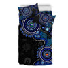 Indigenous Australian Aboriginal Bedding Set Spirit Tracks Connection Through Sea Country