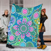 Indigenous Australian Aboriginal Blanket Sacred Journey Tracks Culture Spirit