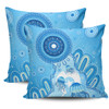 Indigenous Australian Aboriginal Pillow Cases Ocean Dreaming Jellyfish Tracks Pride