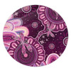 Indigenous Australian Aboriginal Round Rug Dreaming Trails Of Country Spirit