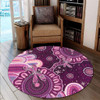 Indigenous Australian Aboriginal Round Rug Dreaming Trails Of Country Spirit