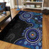 Indigenous Australian Aboriginal Area Rug Spirit Tracks Connection Through Sea Country