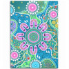 Indigenous Australian Aboriginal Area Rug Sacred Journey Tracks Culture Spirit
