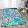 Indigenous Australian Aboriginal Area Rug Sacred Journey Tracks Culture Spirit
