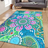Indigenous Australian Aboriginal Area Rug Sacred Journey Tracks Culture Spirit