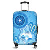 Indigenous Australian Aboriginal Luggage Cover Ocean Dreaming Jellyfish Tracks Pride