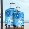 Indigenous Australian Aboriginal Luggage Cover Ocean Dreaming Jellyfish Tracks Pride