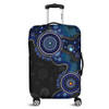 Indigenous Australian Aboriginal Luggage Cover Spirit Tracks Connection Through Sea Country