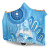 Indigenous Australian Aboriginal Hooded Blanket Ocean Dreaming Jellyfish Tracks Pride