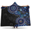 Indigenous Australian Aboriginal Hooded Blanket Spirit Tracks Connection Through Sea Country