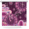 Indigenous Australian Aboriginal Shower Curtain Dreaming Trails Of Country Spirit