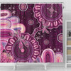 Indigenous Australian Aboriginal Shower Curtain Dreaming Trails Of Country Spirit
